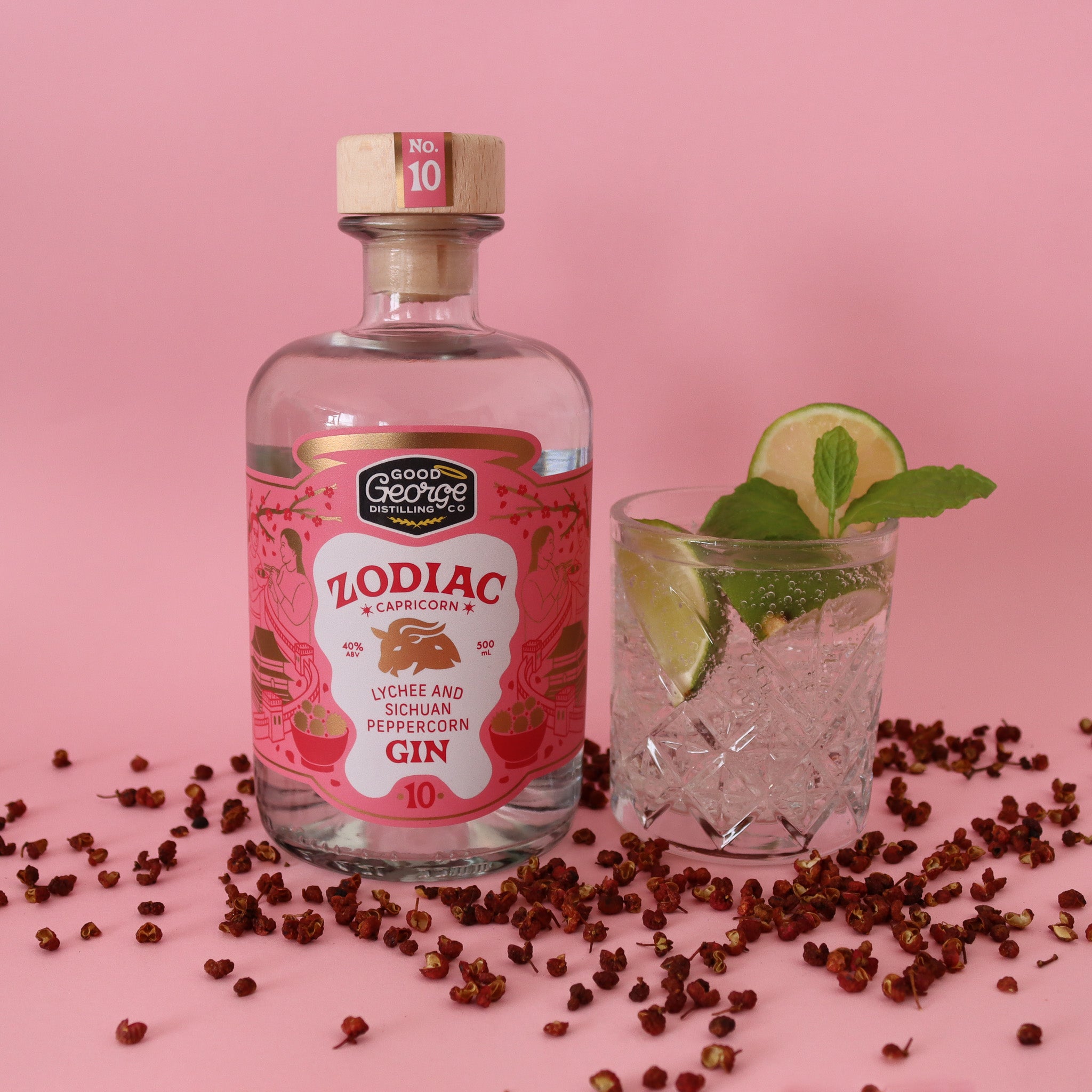 Capricorn Lychee & Sichuan Peppercorn Gin 500ml