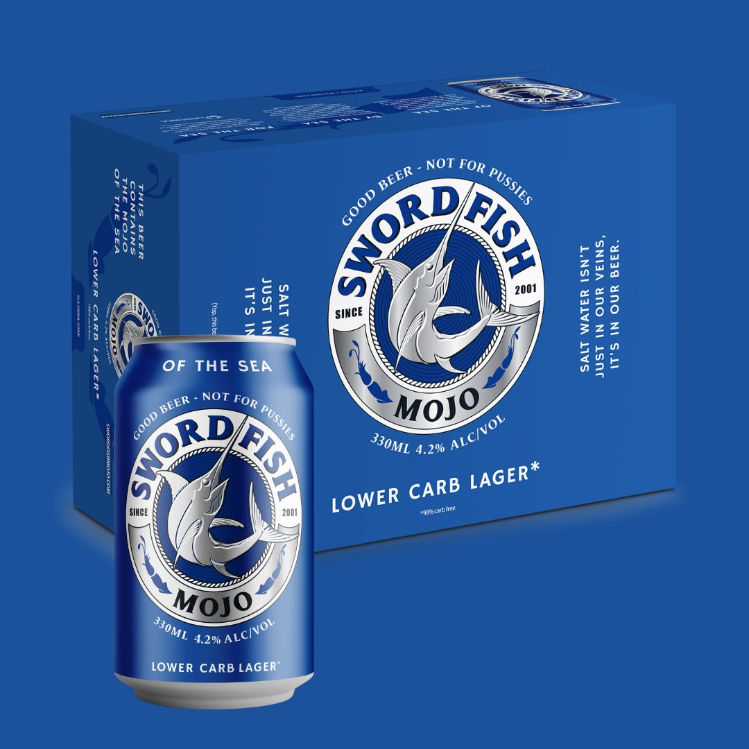 Swordfish Mojo Lower Carb Lager 12 Pack